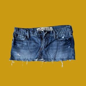 Hollister Distressed Denim Mini Skirt